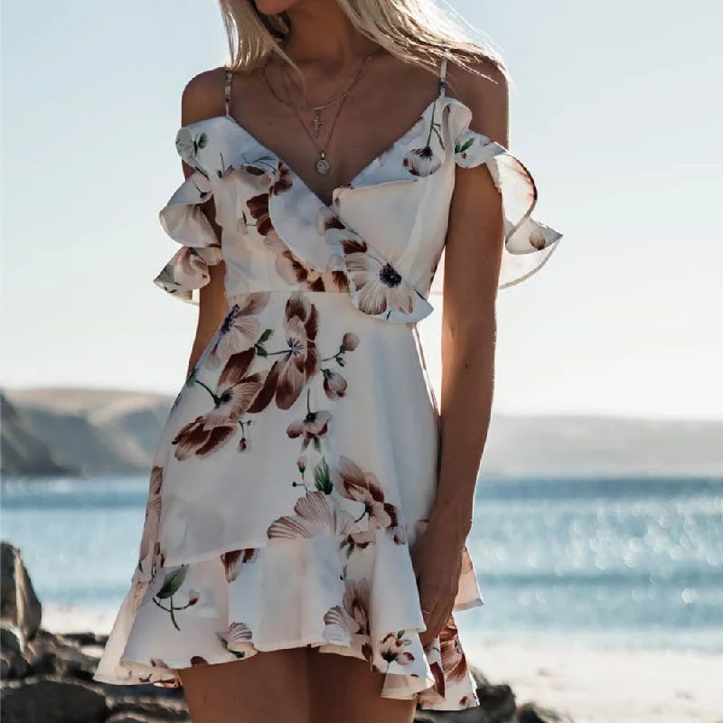 Sneak Peek Sale chic wrap dressJulia Fashion - Fashion Women's Summer Beach Holiday Dress