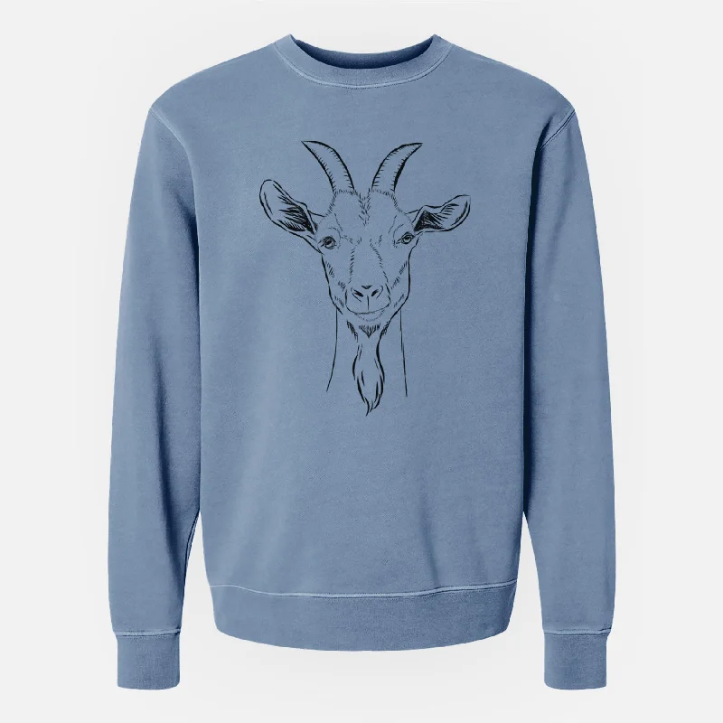 Act Now luxe gym hoodieBare Gunnar the Goat - Unisex Pigment Dyed Crew Sweatshirt