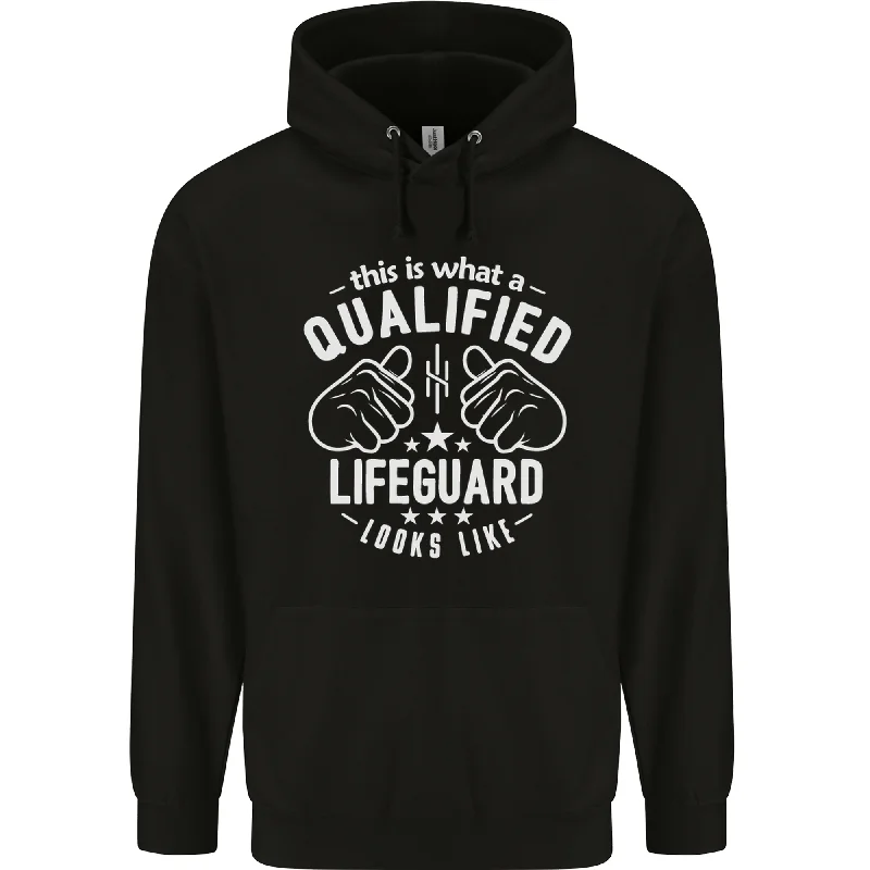 Members Only A Qualified Lifeguard Looks Like Mens 80% Cotton Hoodie
