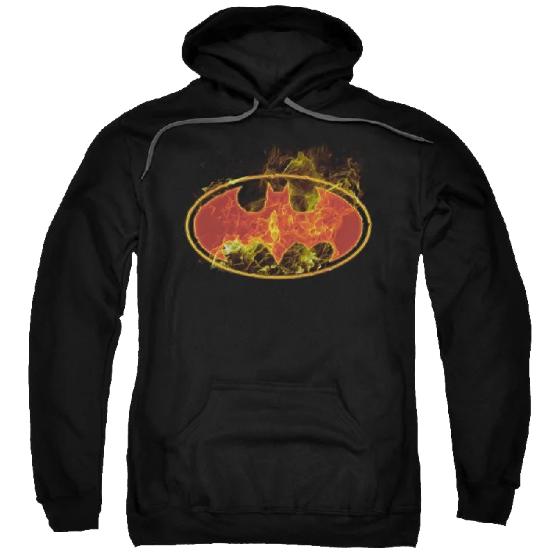 New Deals Batman Flames Logo - Pullover Hoodie