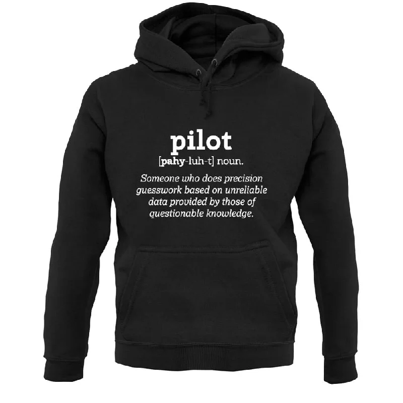 Best Deals Pilot Definition Unisex Hoodie