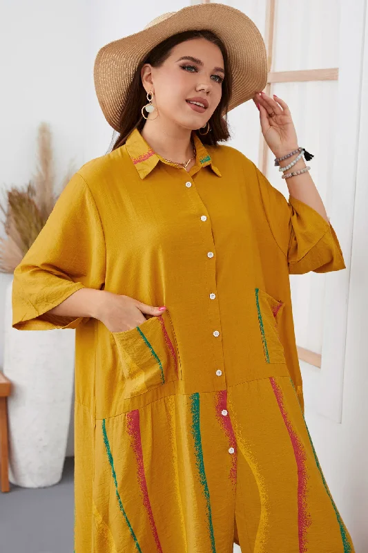 Sale Event trendy bodycon dressPlus Size Irregular Short Sleeves Shirt Dress