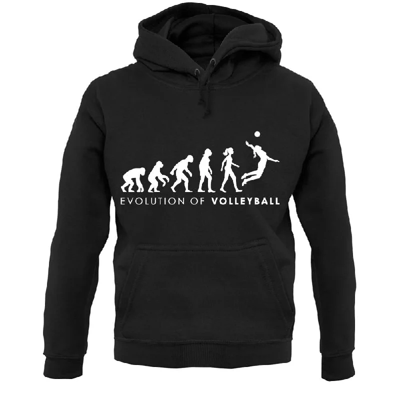 Limited Stock Evolution Of Woman Volleyball Unisex Hoodie