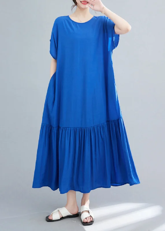 Markdowns fitted bodycon dressChic Blue Oversized Patchwork Wrinkled Cotton Robe Dresses Summer Markdowns fitted bodycon dressChic Blue Oversized Patchwork Wrinkled Cotton Robe Dresses Summer