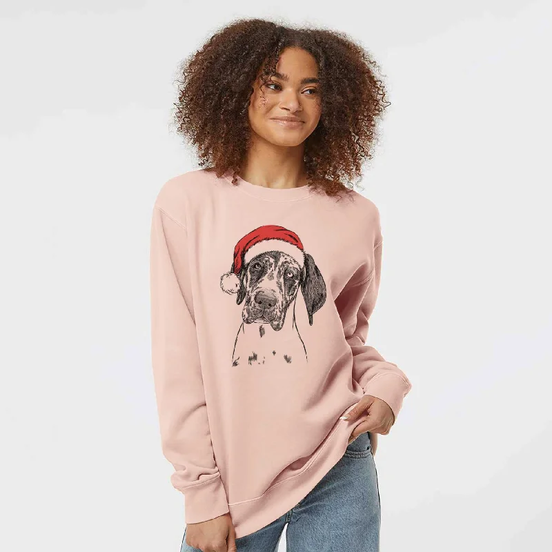 Inventory Reduction high-end athletic hoodieSanta Nyx the Great Dane - Unisex Pigment Dyed Crew Sweatshirt Inventory Reduction high-end athletic hoodieSanta Nyx the Great Dane - Unisex Pigment Dyed Crew Sweatshirt