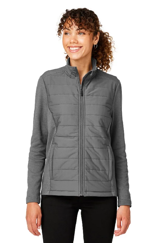 Don't Wait urban coatDevon & Jones Womens New Classics Charleston Hybrid Full Zip Jacket - Graphite Grey Melange