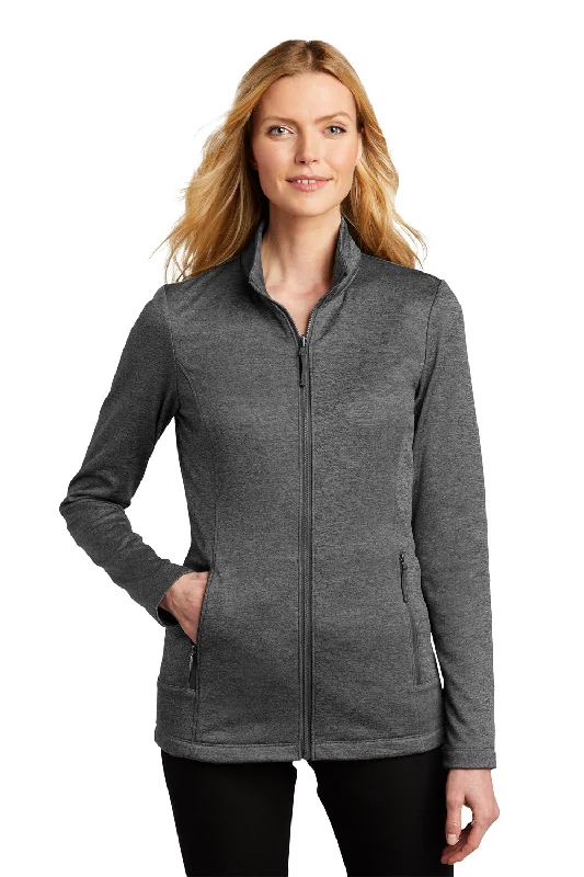 Super Bargain outdoor coatPort Authority Womens Collective Striated Fleece Full Zip Jacket - Heather Sterling Grey