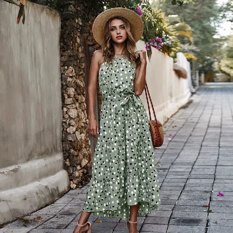 Price Drop Alert pleated maxi dressJulia Fashion - Summer Women Long Dress