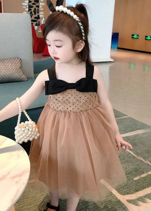 Hurry In summer floral dressCute Coffee Bow Wrinkled Patchwork Tulle Kids Girls Dresses Summer Hurry In summer floral dressCute Coffee Bow Wrinkled Patchwork Tulle Kids Girls Dresses Summer