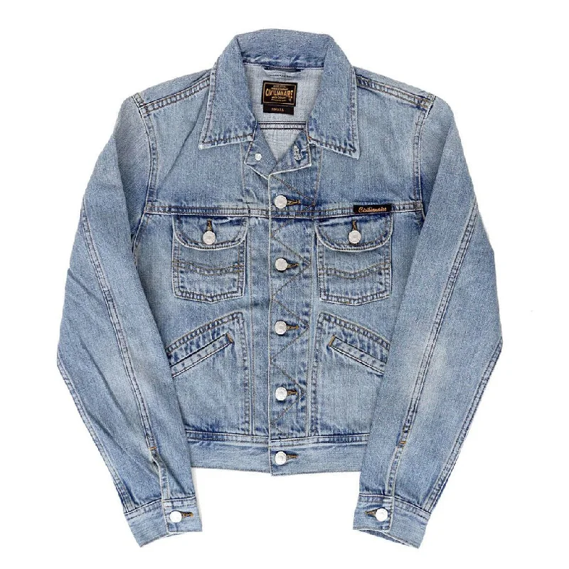 Great Bargains urban casual coat5 Pocket 12.4 oz Denim Ranch Jacket - Memphis Wash
