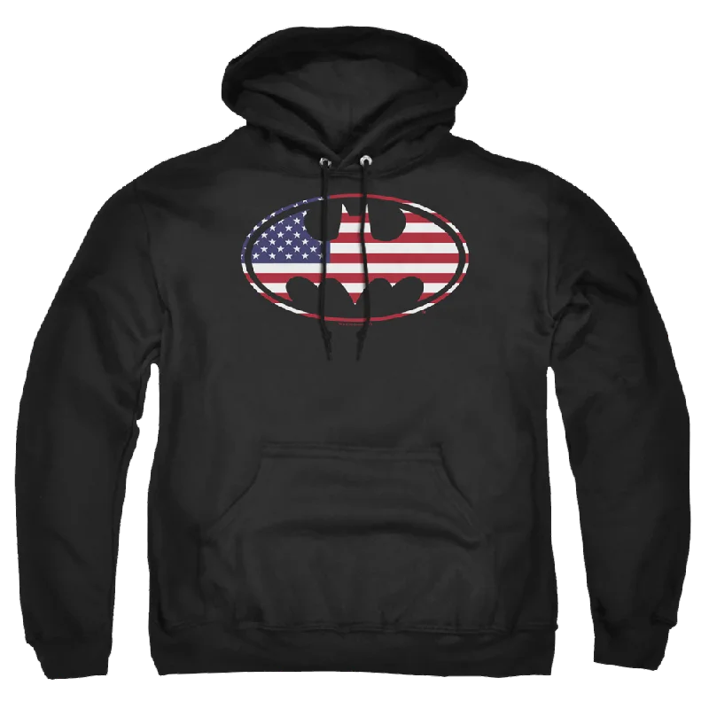 Limited Availability Batman American Flag Oval - Pullover Hoodie