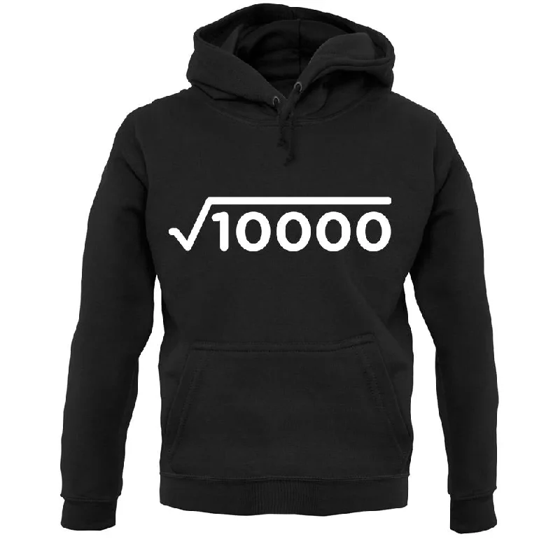 Doorbuster Deal Square Root Birthday 100 Unisex Hoodie