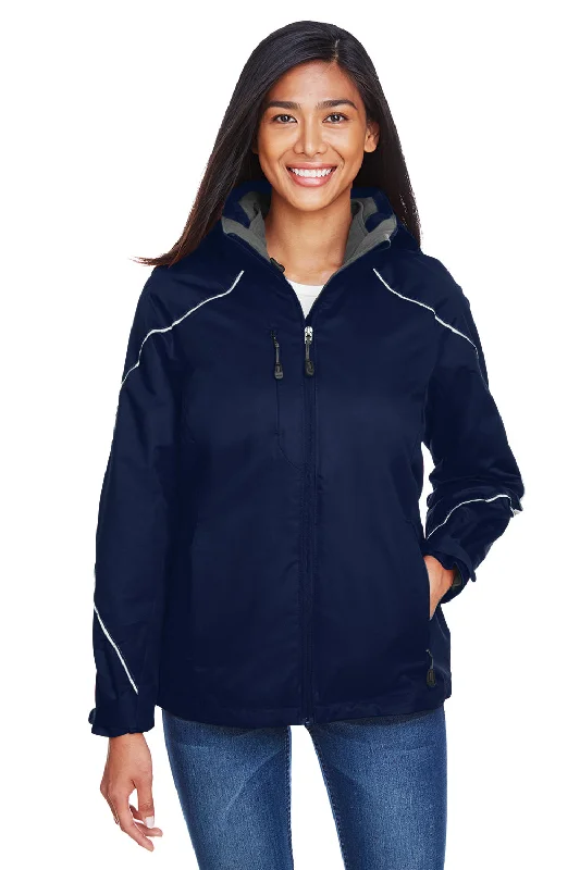 Unmissable Offer chic wool coatNorth End Womens Angle 3-in-1 Water Resistant Full Zip Hooded Jacket - Night Blue Unmissable Offer chic wool coatNorth End Womens Angle 3-in-1 Water Resistant Full Zip Hooded Jacket - Night Blue